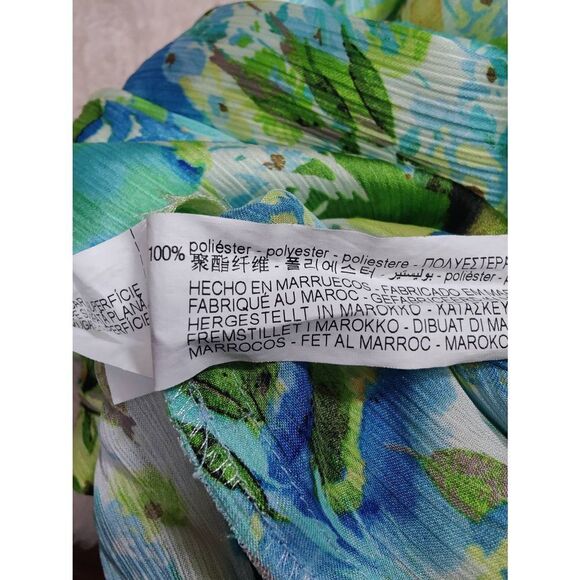 Zara Polyester Silky Long Sleeve Floral Blouse, NWOT - Picture 5 of 5